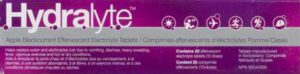 HYDRALYTE ELEC TAB BLKCR -R-BC