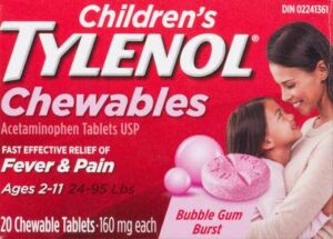 TYLENOL CHILD CHEW BLGM 160 MG