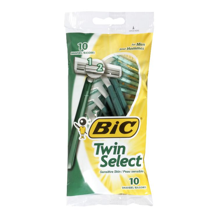 BIC Twin Sensitive Men's Disposable Razors 10-Count