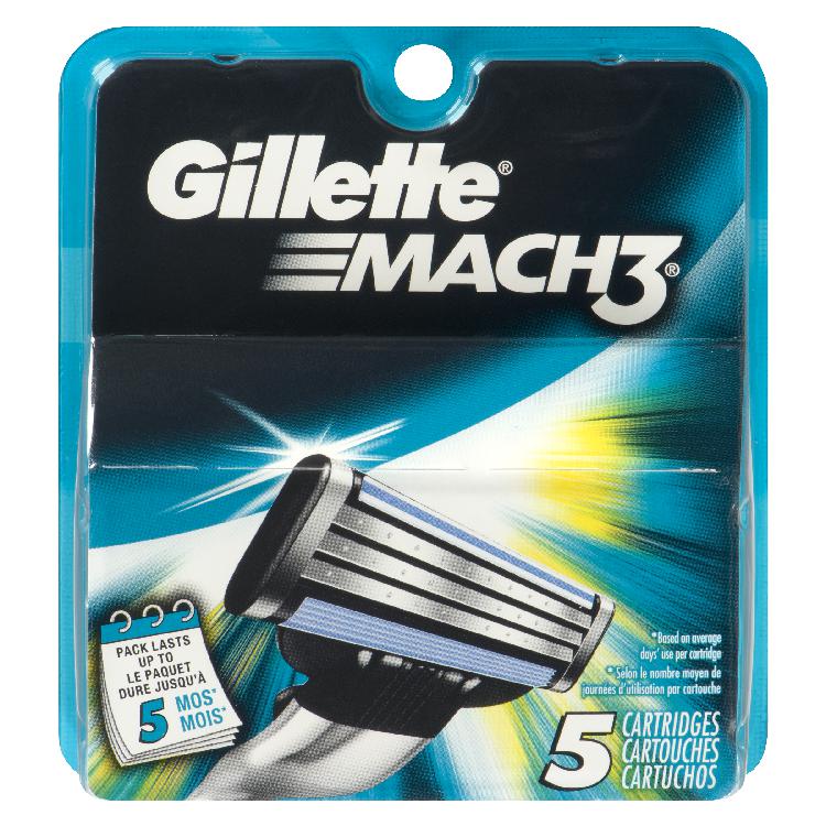 Gillette Mach3 Razor Cartridges — 5 Count