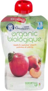 GERBER ORG APP PCH 128ML