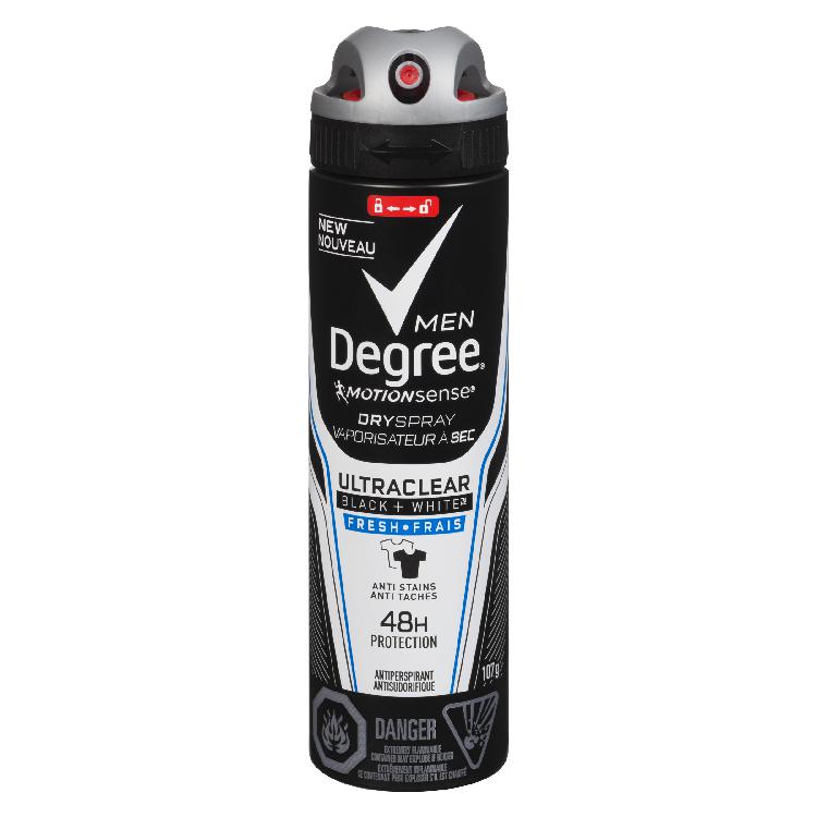 DGREE MEN SPRY BLK&WH FR