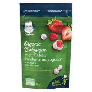 GERBER ORG YOG MLTS RDBER  28G