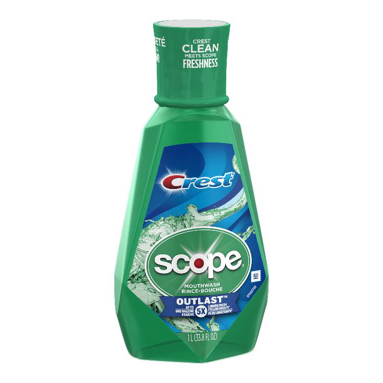 Crest Scope Outlast Mint Mouthwash 1L