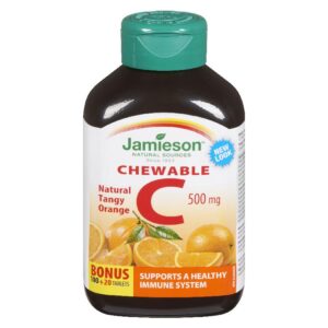 JAM VIT C CHEW 100+20 ORG 500MG