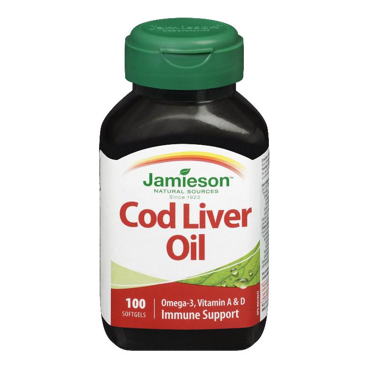 Jamieson Cod Liver Oil Softgels — 100 Count