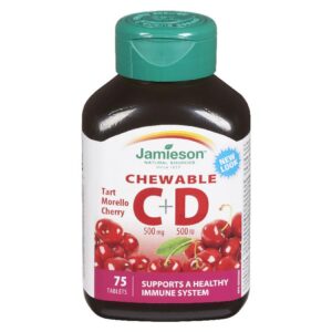 JAM VIT C CHEW CHRY 500MG W/VIT D