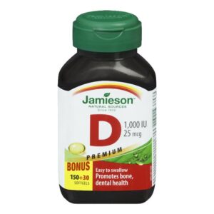 JAMIESON VIT D 1000IU SFT GEL
