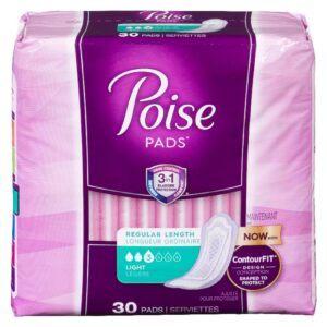 POISE LIGT REG PAD 30S