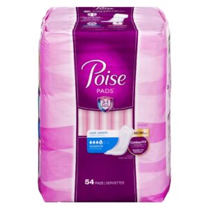 POISE MODERATE LONG PADS 54