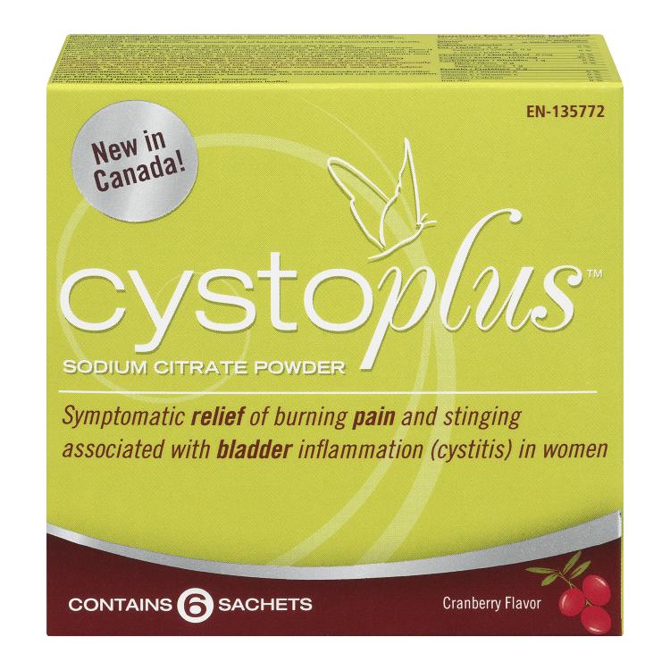 Cystoplus Urinary Pain Relief box, 6 sachets