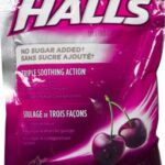 HALLS BLACK    CHERRY S/F  25EA BAG