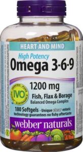 WEBBR OMEGA369 1200MG SOFTGELS