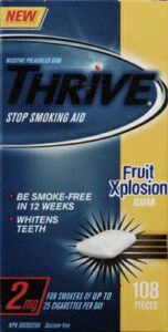 THRIVE 2MG FRT XPLO GUM 108CT