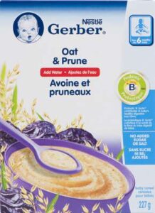 NESTLE GERBER OAT & PRUNE (6MO)