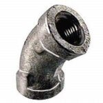 GALVANIZED ELBOW 45 DEGREE 1-IN