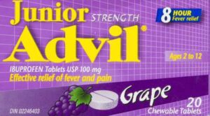Advil Junior Strength Grape Chewable — 20 Count
