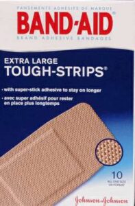 BAND-AID X/L TOUGH STRIPS BANDAGE
