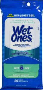 WET ONES 20 S VIT.E/ALOE TRAVEL PK