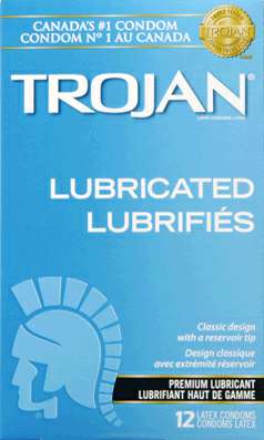 Trojan ENZ Lubricated Condoms box