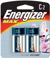 MAX ALKALINE BATTERY C 2 PACK