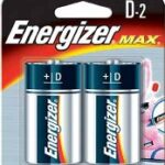 MAX ALKALINE BATTERY D 2 PACK