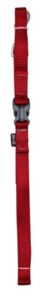 NYLON LEAD WITH HANDLE RED SIZE S