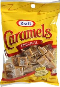 KRAFT CARAMELS PEG BAG