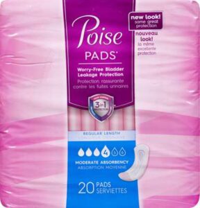POISE MODERATE REG PADS   20 S