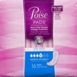 POISE MODERATE LONG PADS  16 S