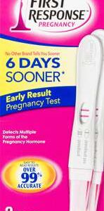 FIRST RESPONSE PREGNANCY TEST