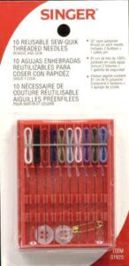 SEW-QUIK THREADED NEEDLES 10 PACK