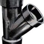 ABS WYE 45 DEGREE 2-IN