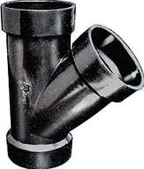 ABS WYE 45 DEGREE 2-IN