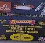 STAPLES STEEL T25 9/16-IN 1000 PACK