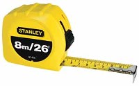 TAPE MEASURE 26-FT / 8-M