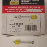 POWDER-ACTUATED FASTENER 2IN 100 PK