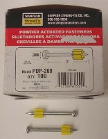 POWDER-ACTUATED FASTENER 2IN 100 PK