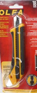UTILITY KNIFE RUBBER GRIP 18-MM