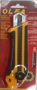 UTILITY KNIFE RUBBER GRIP 25-MM