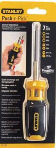 MULTI-BIT SCREW DRIVER PUSH & PICK
