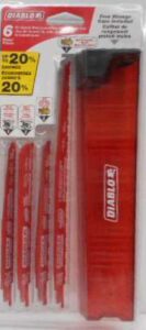 RECIPROCATING SAW BLADE SET 6 PIECE