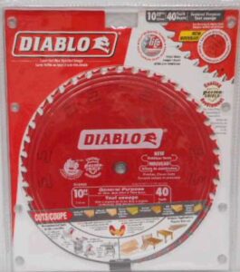 SAW BLADE ALL PURPOSE 10IN 40 TOOTH