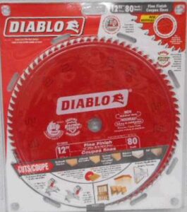 SAW BLADE FINE FINISH 12IN 80 TOOTH