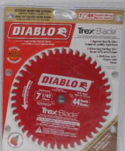 SAW BLADE TREX 7 1/4-IN 44 TOOTH