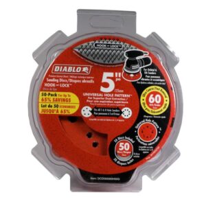 SANDING DISC 5-IN 60 GRIT 50 PACK