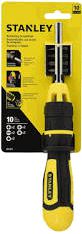 SCREWDRIVER MULTI BIT RATCHET 10 PC