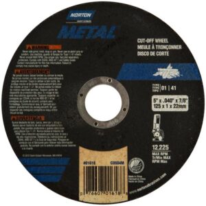 METAL CUTTING WHEEL 5IN X 7/8IN