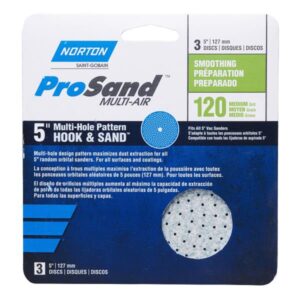 POWER SANDING DISC 120 GRIT 5IN 3PK
