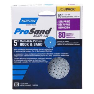 HOOK & SAND DISC 80 GRIT 5-IN 10 PK